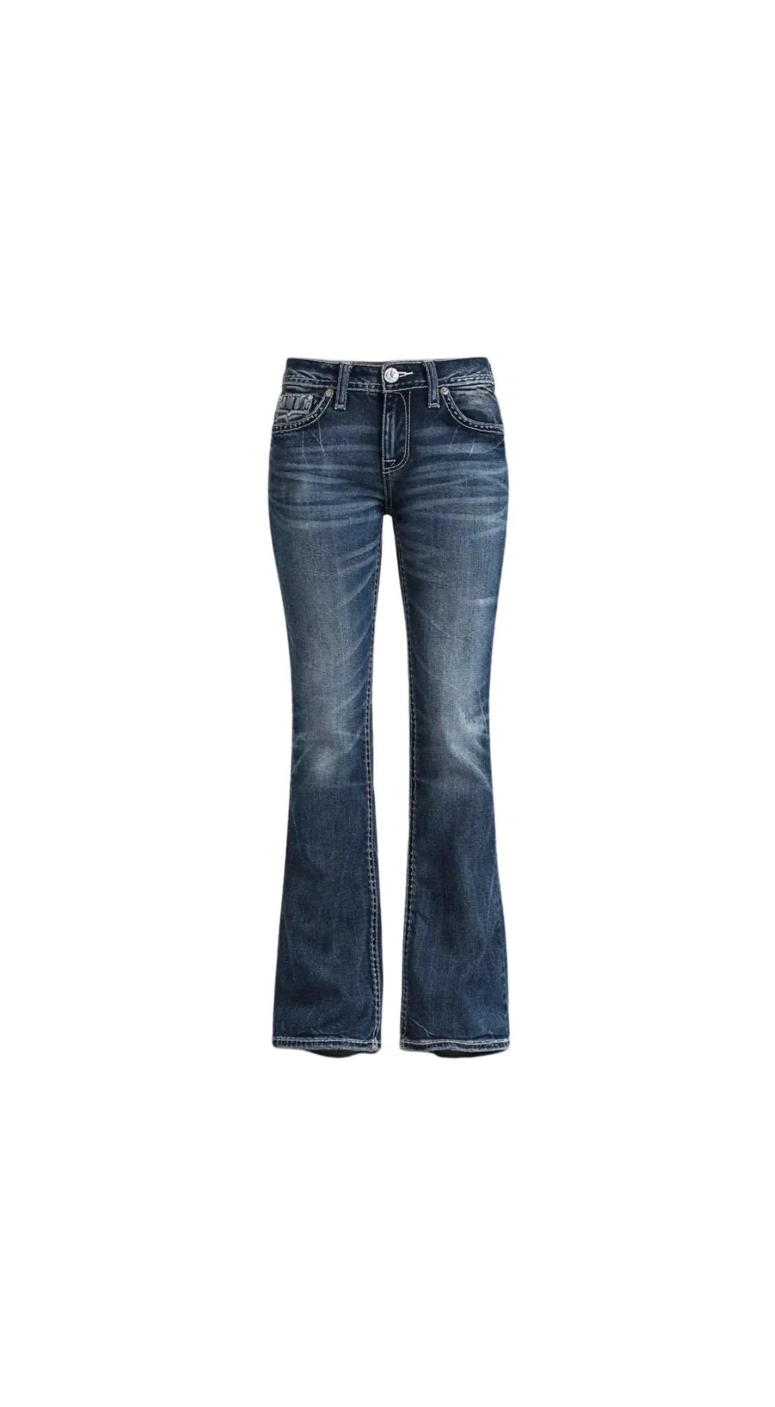 BOOTCUT DENIM JEANS DARK WASH