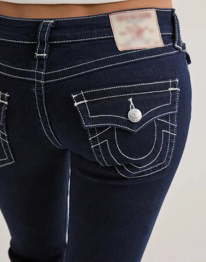 DARK INDIGO BOOTCUT JEANS