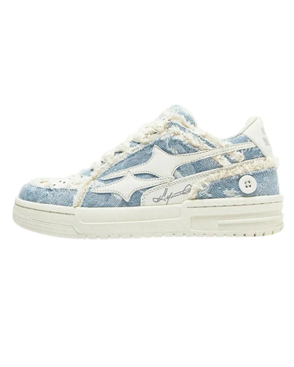 DENIM PATCH LOW SNEAKER