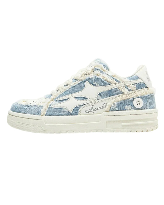 DENIM PATCH LOW SNEAKER