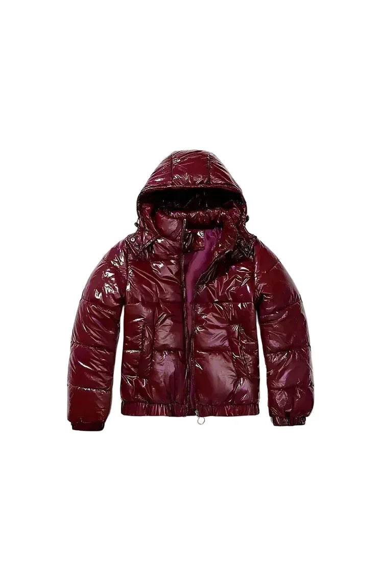 Red velvet Puffer Jacket